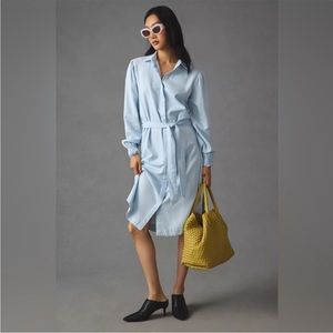 Anthropologie Cloth & Stone Belted Shirt Dress